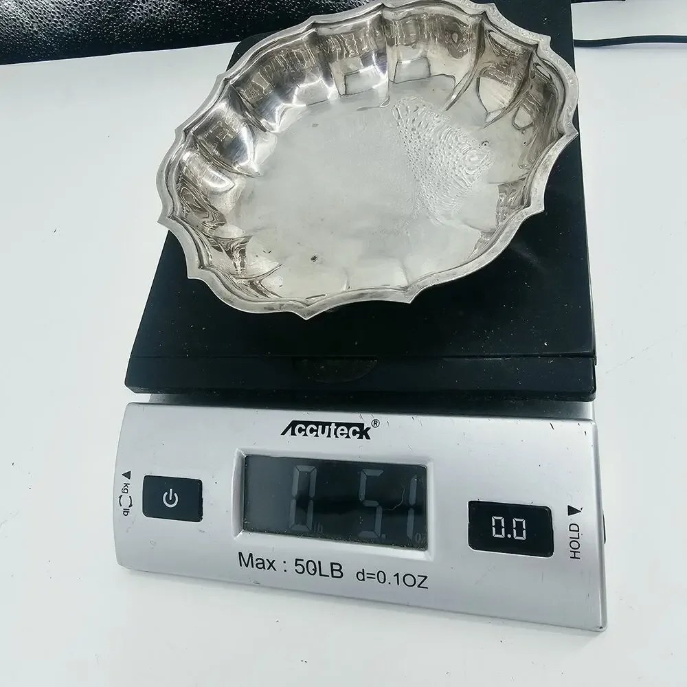Vintage International Silver Company Chippendale Candy / Nut Dish Silverplate